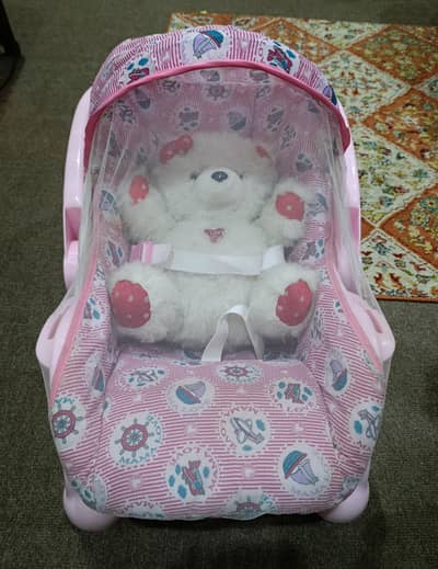 New Born Carry Cot with Swing and Mosquito Net