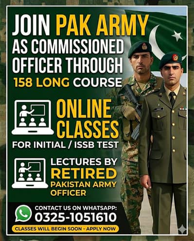 Online Classes for Initial Tests of 158 Long Course