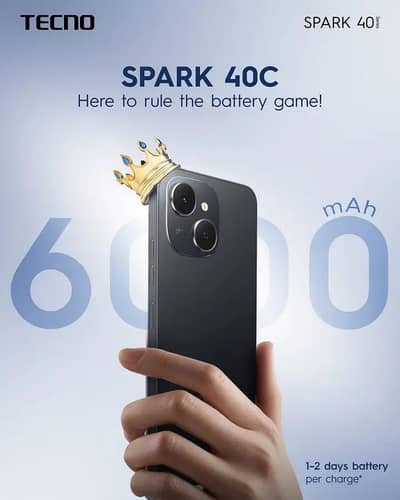 techno spark 40c  complete box