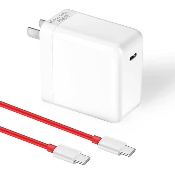 Original 65 W 1+ One Plus ORIGINAL CHARGER FAST CHARGING TYPE C TO C Cable ORIGINAL Charger 100 % charger with  type c cable
