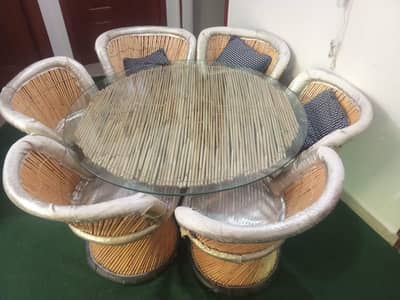 Wooden Dining table . moora style