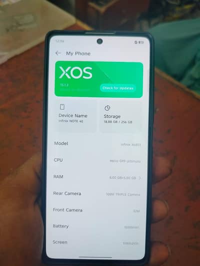 Infinix note 40 16/256 (03215727173)