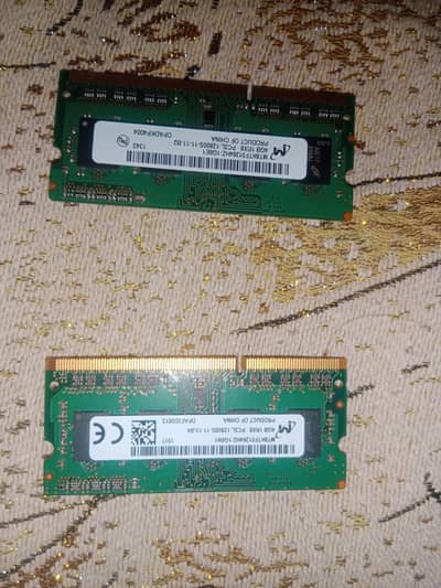 (4gb+ 4gb rams 1rx8 pc3l-12800S-11-13-B4) 2 rams