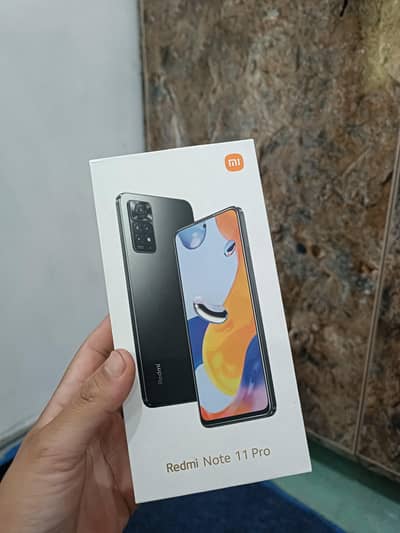 Redmi note 11 pro Complete box . condition 10/10 . body sheet install