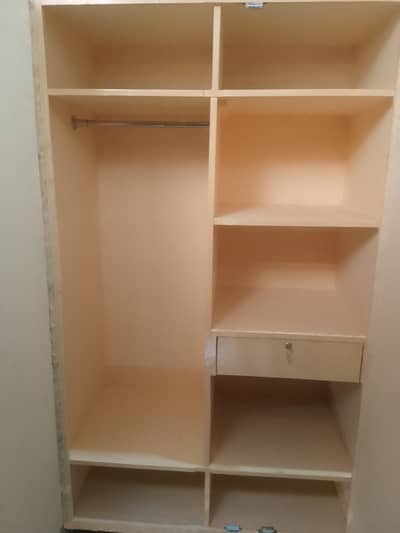 Heavy duty wooden wardrobe Almirah Almari Double Door