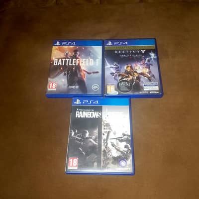 3 PS4 Games Sold Separately as well