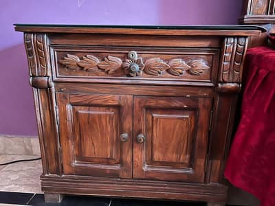 chinioti wooden double bed for sale