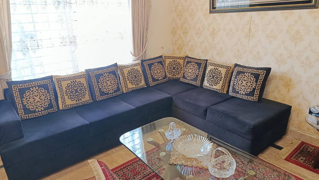 L shaped sofa set 0