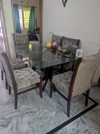 Dining Table with six chairs