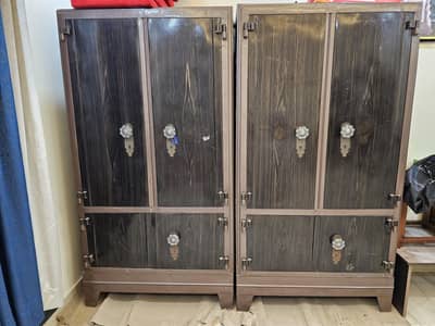 2 piece of Iron Almari with 2 door each