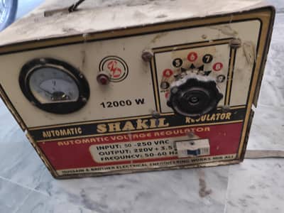 12000 Watt Regulator (Stabilizer) with original copper wiring.