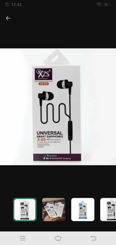 Clear Voice Wired Earphones White