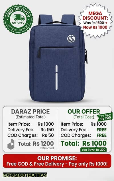 HP Laptop Bachpack High Quality