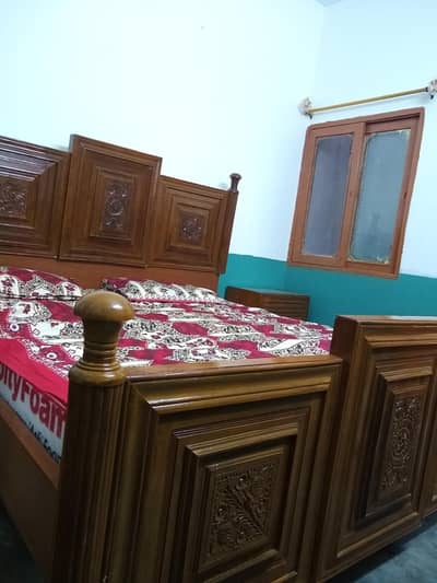 Bed and dressing table