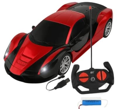 Remote Control Red Sports Car  | RC Car with Battery & Controller