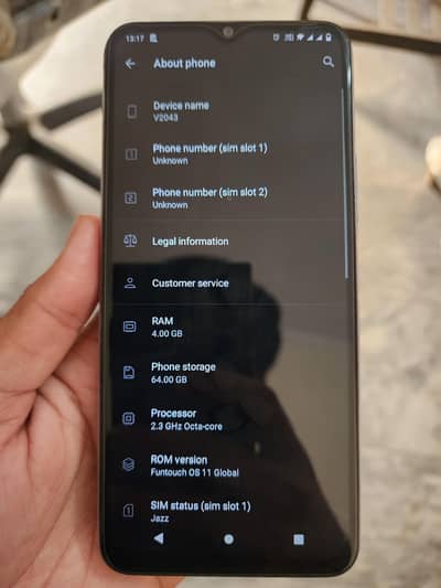 Vivo Y20 for sale with original box, No open no repair
