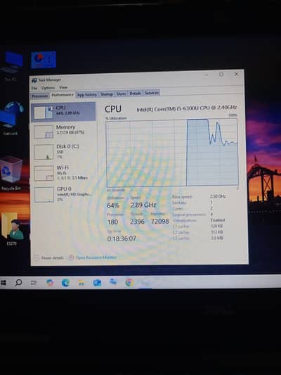 Dell E5270 - i5 6300u - 6th Generation - 8GB/256GB M. 2 NVMe