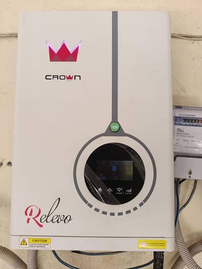Allmost New 6.2 Kw Crown Relevo Hybrid Solar inverter
