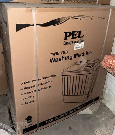 PEL White SEMI AUTO Twin Tub(Box Packed)