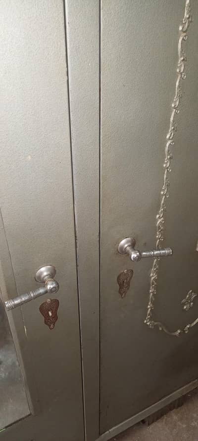 Antique Solid Iron Cabinet for Sale