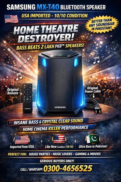 Bass King Samsung MX-T40 Bluetooth Speaker