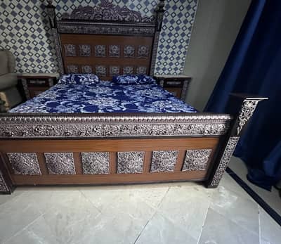 Bed side tables and complete sets neat and clean