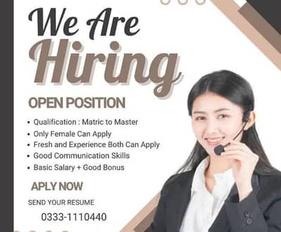 Best opportunity for Female Staff