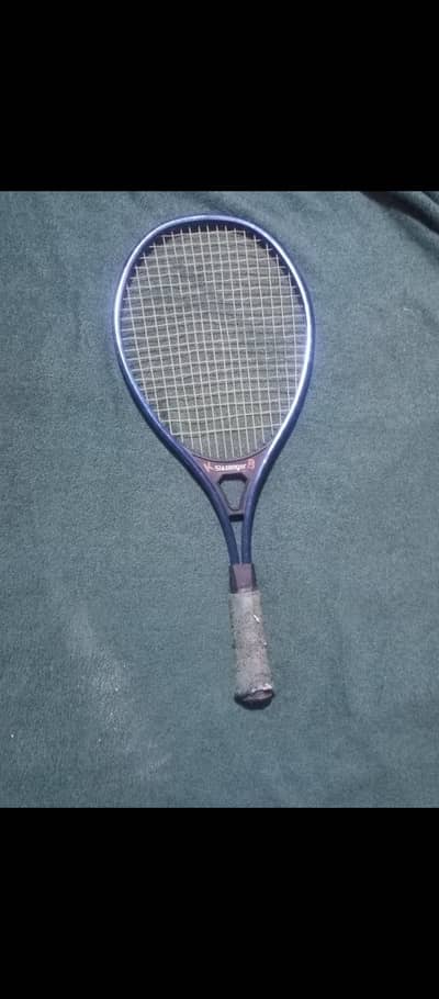 Branded badminton racket