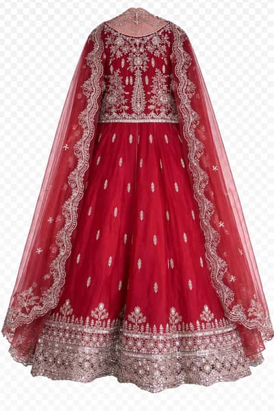 Elegant Maroon Fancy Frock – Party Wear | New Condition