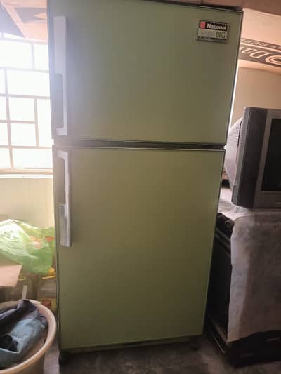 Green Coloured National Big No Frost Fridge