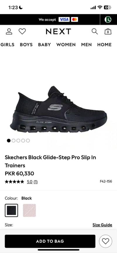 sketchers Black Glide step pro slip in trainers