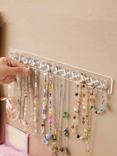 crystal wall hooks / hangers set (3pics)