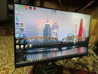 Gaming Monitor LCD 24 inch Border less 75hz with speakers