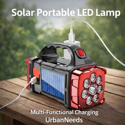 URBAN NEEDS Multi-Function Solar Lamp LED Torch with