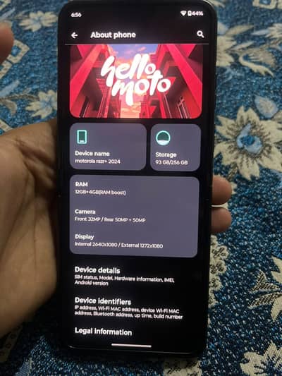 Motorola RAZR plus 2024 not 50 ultra