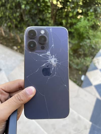 iphone 14 pro max 256 gb pta approved only back break