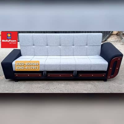 Sofa cum bed Molty double bed folding bed /Foam Mattress/Dining Table