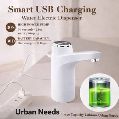 Portable Electric Water Dispenser with USB Charging – High Power Pump
