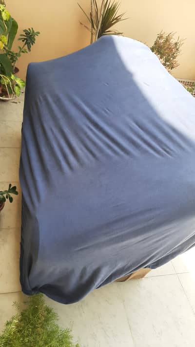 Old 2 seater  used sofa for sale along with cover
