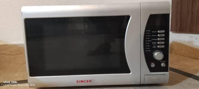 Singer Silver Microwave