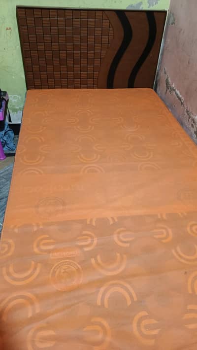 single bed with new metress.