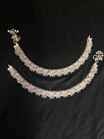 Indian anklets (panzaib) payal silver 112gram