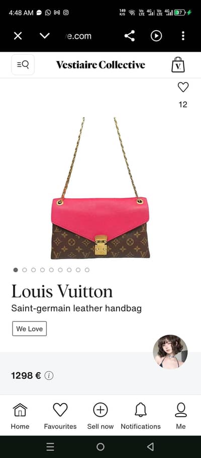 Louis vuitton ( LV) palilas leather Crossbody bag