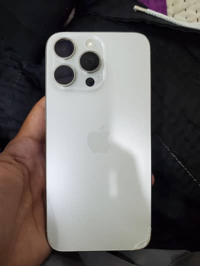 iphone  15 pro max 265 jv with box back creak 83 battery health