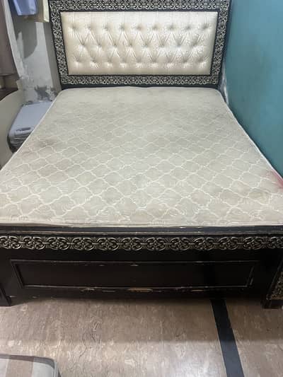 Used bed with 6 inch mattress for sale