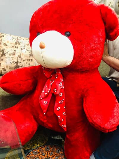 urjent sale 4.5ft  Red teddg bear