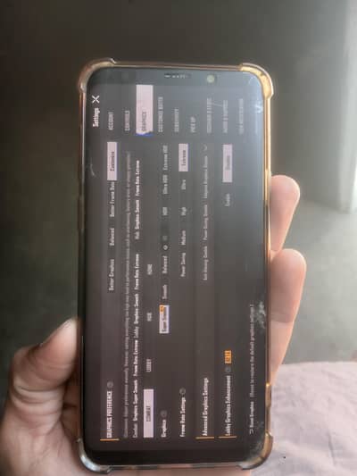 Samsung S9plus Pubg 60fps glass crack exchange possible