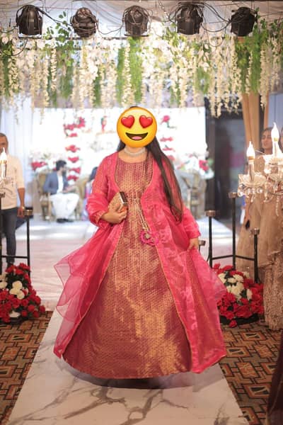 Shocking Pink maxi one time used only