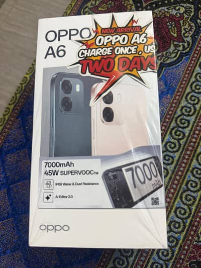 Oppo A6 | 8gb/256gb | pta approved – 9 month official warranty