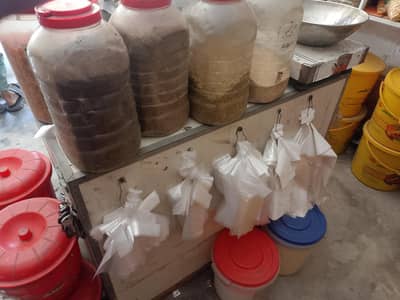 Cash counter + food display counter